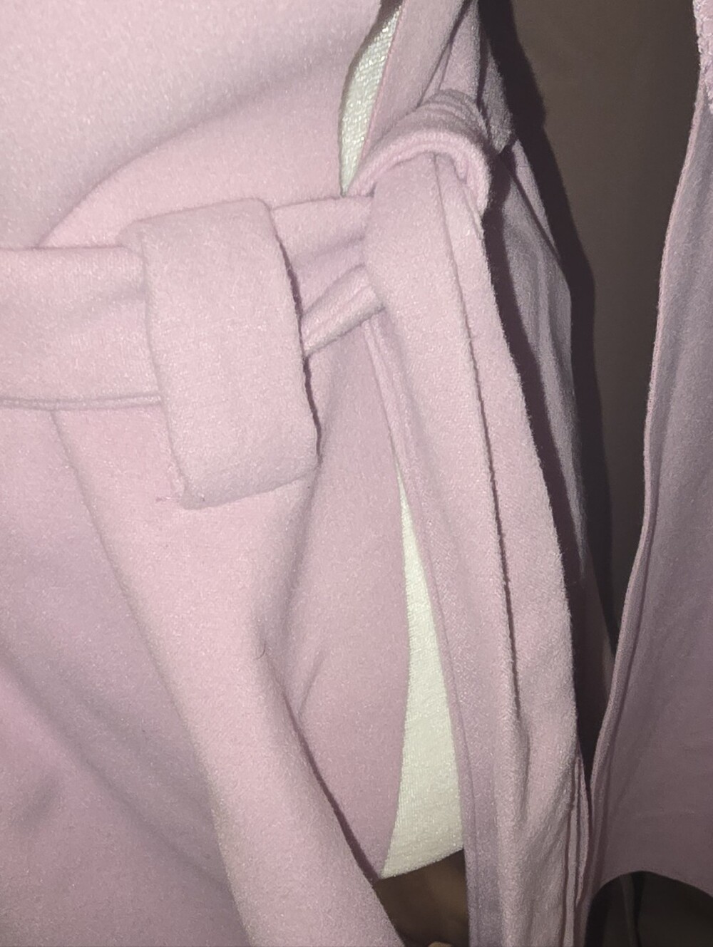 Lavender Belted Mock-Neck Poncho - Picture 5 of 5